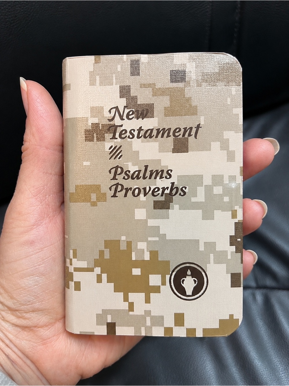 FREE New Testament, Psalms & Proverbs- pocket size Desert digital camo cover